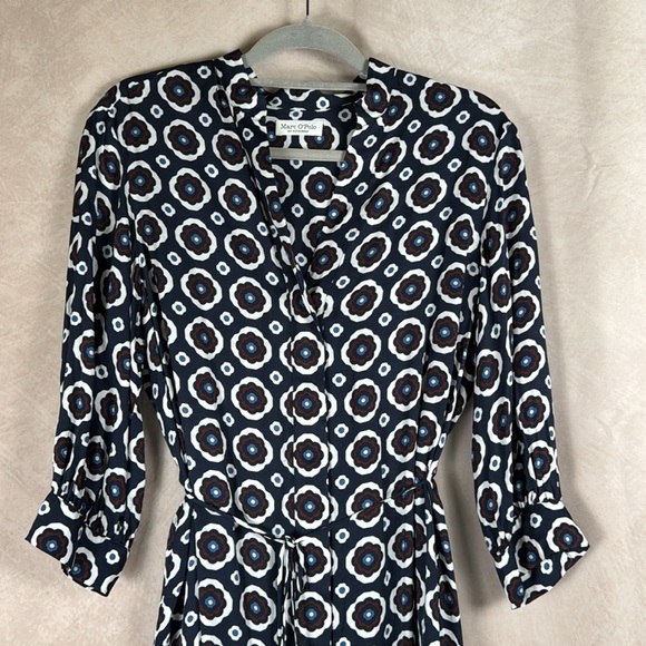 Marc O'Polo Button-Down Shirt Dress Geometric Work Office Sustainable Preppy 4 - Picture 2 of 12